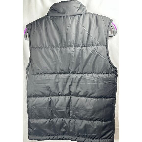 Columbia reversible youth size 14-16 black puffer vest EUC pockets - Picture 2 of 7
